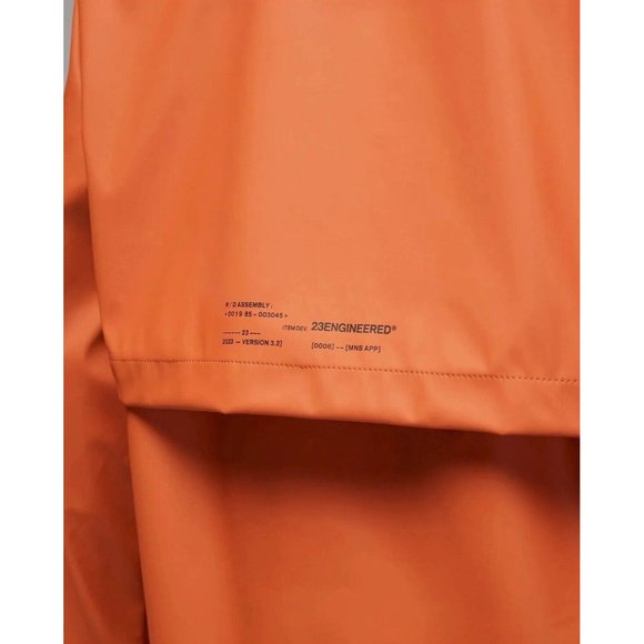 Nike Jordan 23 Engineered Trench Jacket Orange - New DV7691 872 - Picture 5 of 8
